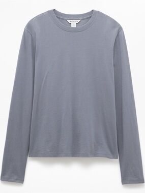 Athleta Favorite Cotton Classic Long Sleeve Top Large
